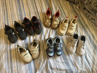 Boy Toddler Shoes Used In Good Condition/ Different Size / Selling Them As A Bundle 🌸