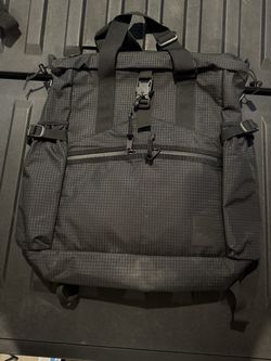 The Brown Buffalo Conceal Tote 20L Black Grid - Convertible Backpack/Tote, 16" Laptop