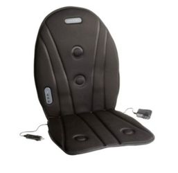 Sharper Image Heating & Vibrating Chair Massager w/ AC & DC Adapter