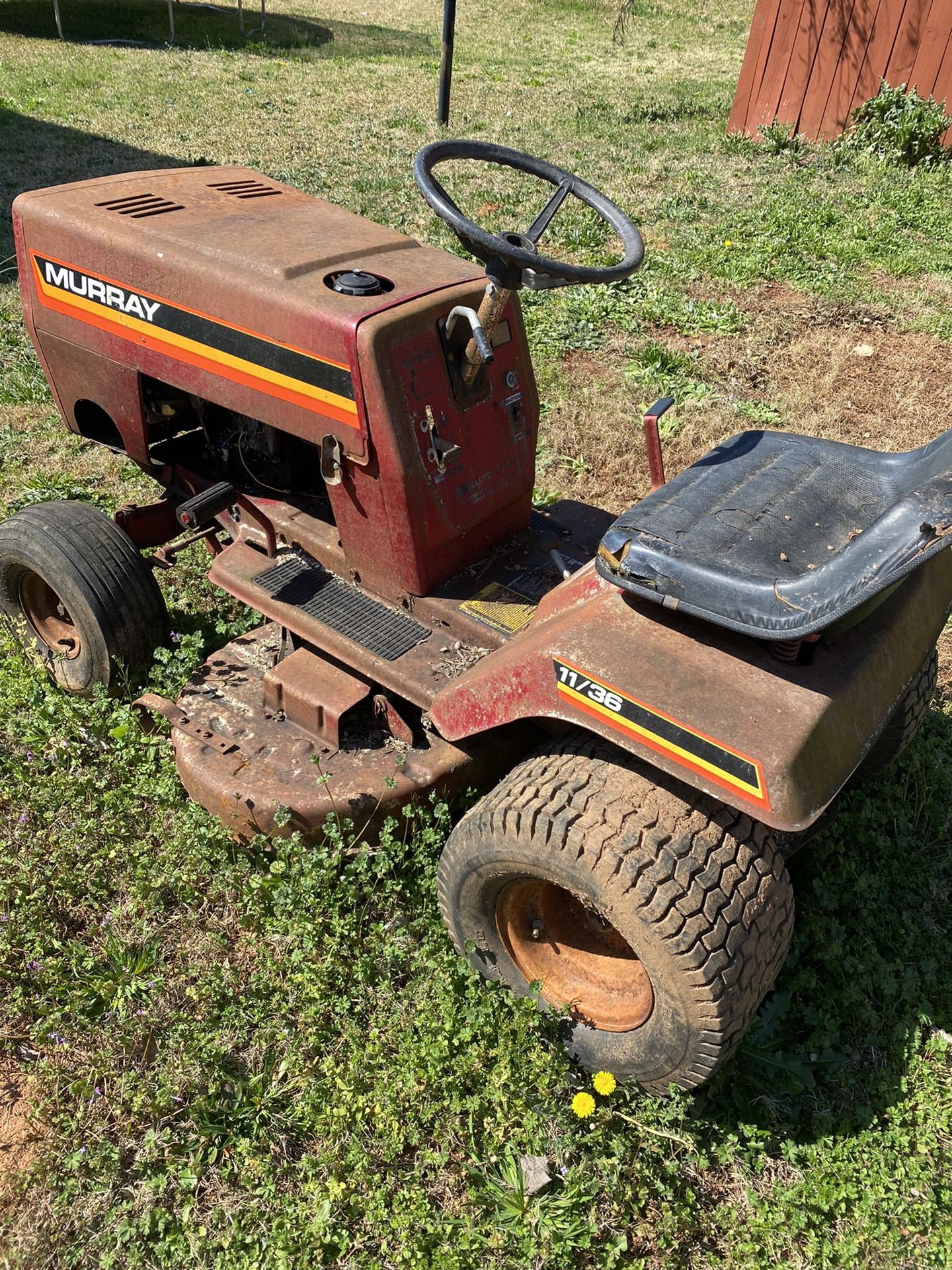 Murray 11 hp 36 riding mower clearance