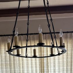 Steven Handelman Studios Wrought Iron Chandelier