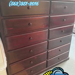 12 Drawer Dresser Cherry Cajonera Comoda De Pino 