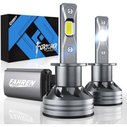 FAHREN H7 LED Headlight Bulb 600% Brighter 6500K White High/Low/Fog Beam 