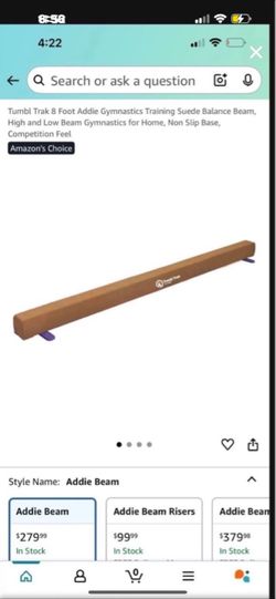Brand new gymnastics balance beam