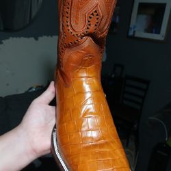 Crocodile Belly Boots 