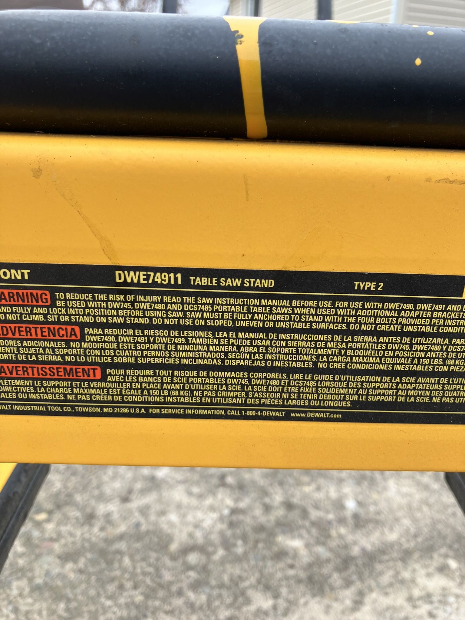 Portable Stand On Wheels Dewalt