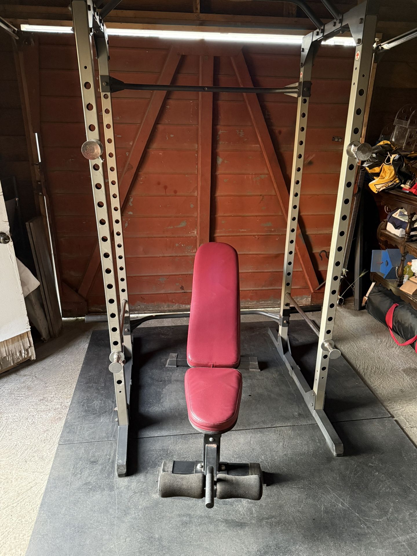 Power Rack And Adjustable Bench For Sale
