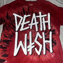 Large Death Wish Tie Dye T Shirt