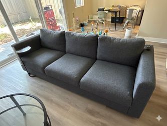 Dark Grey Fabric IKEA Sofa