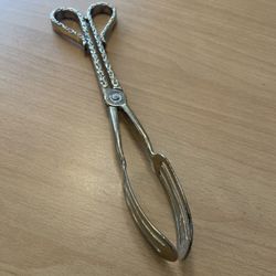 Vintage Silver-Plated Serving Tongs