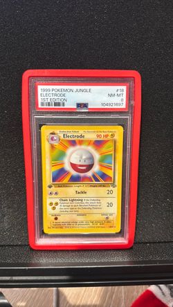 PSA 8 Electrode 1999 Pokemon Jungle 1st Edition #18