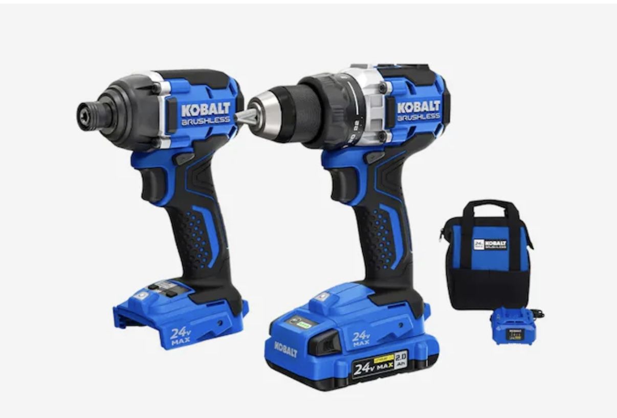 Kobalt 24-volt 2-Tool Brushless Power Tool Combo Kit - NEW