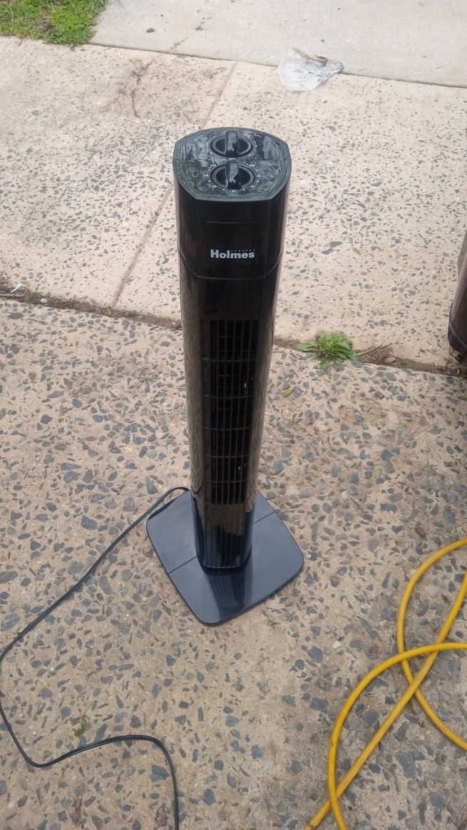 Small Oscillating Tower Fan Works Great