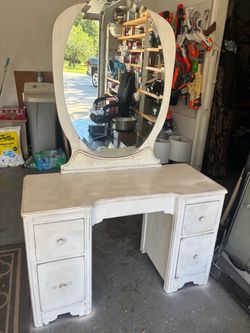 Wood vanity