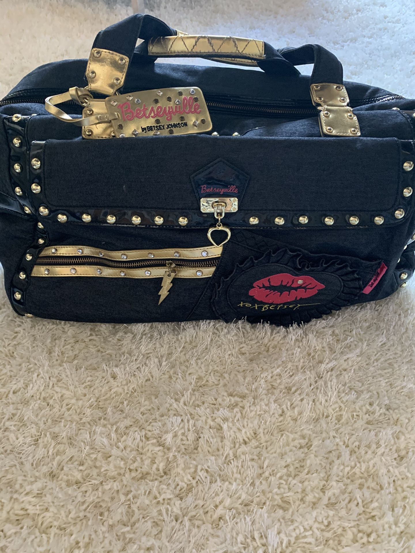 Betseyville Betsey Johnson Large Duffle Purse