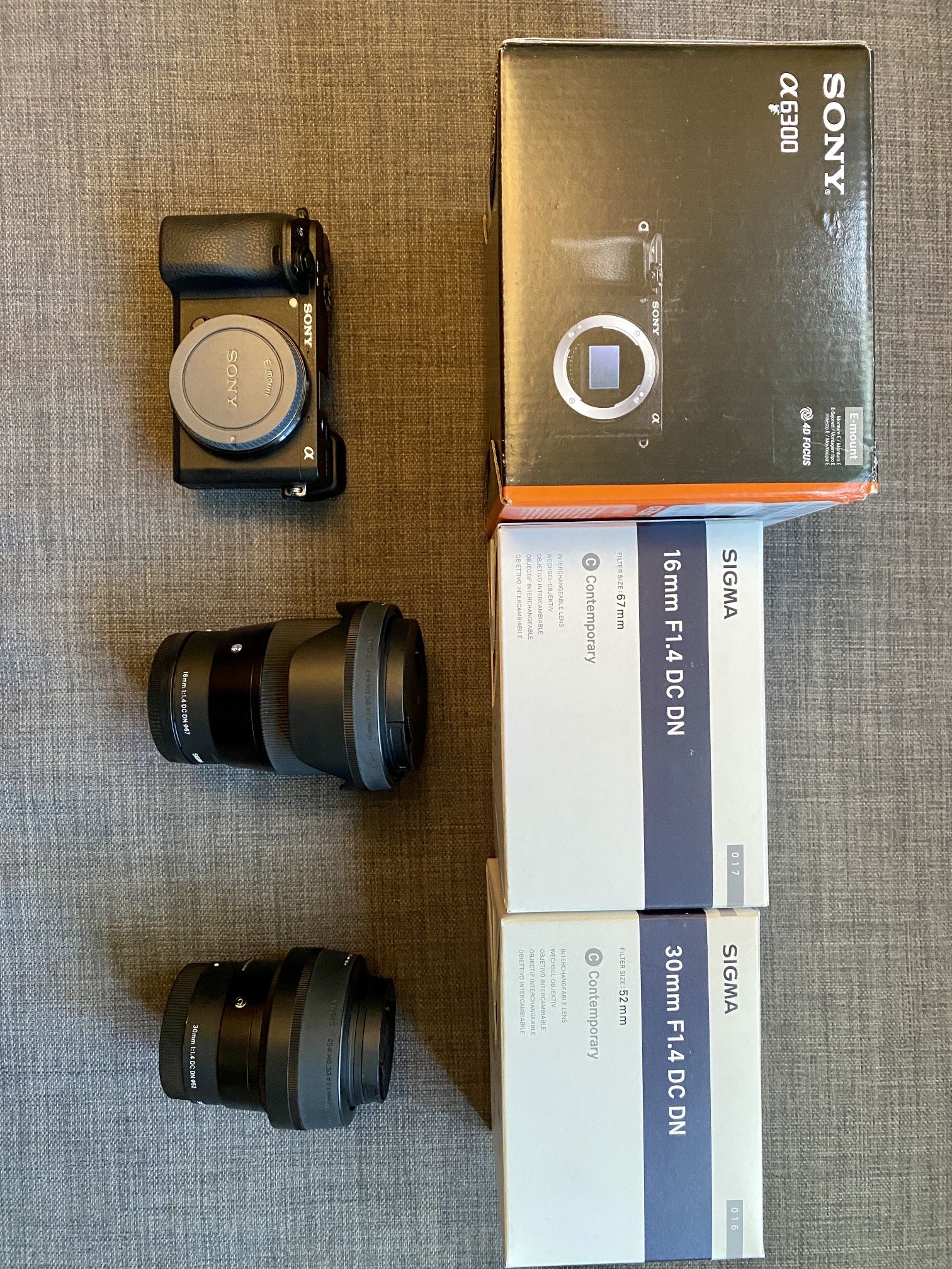 Sony a6300 With 2 Lens Sigma 16mm 30mm f1.4