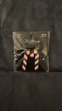 New In Package Christmas Shoppe Hobby Lobby Candy Cane Hanging Dangling Glitter Red White Christmas Holiday Earrings