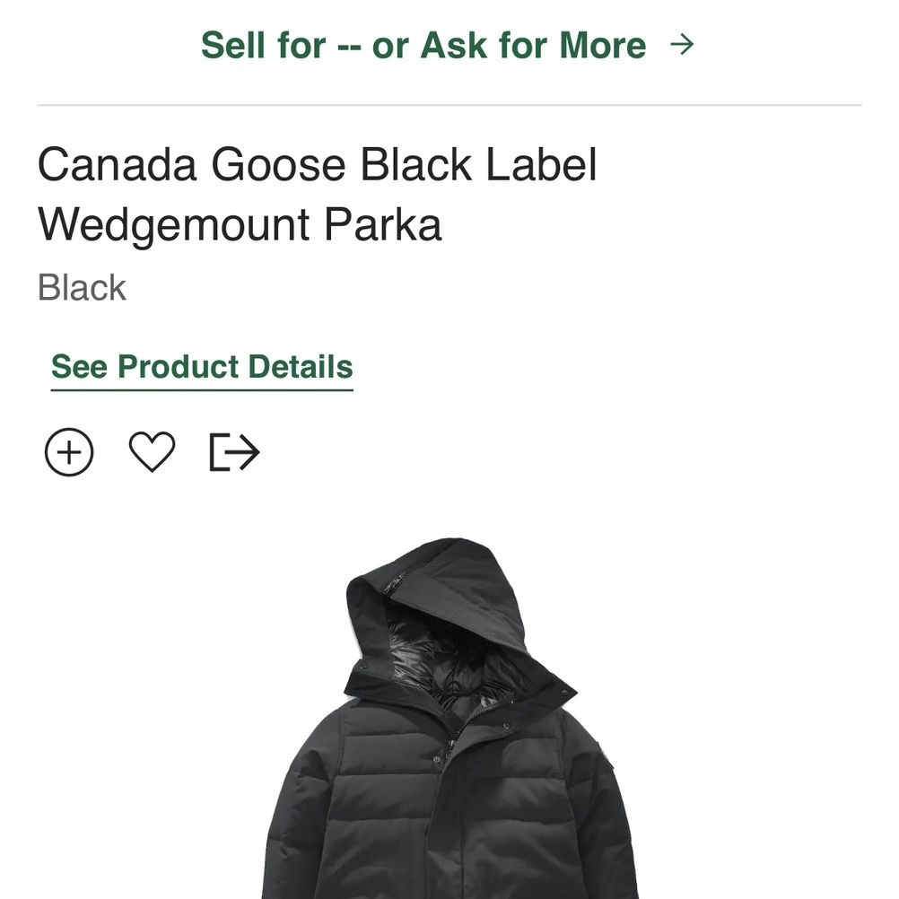 canada goose wedgemount down parka