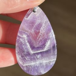 Sterling Silver 925 Silver Amethyst Pendant 