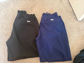 2 Pairs of Scrub Pants Black and Navy