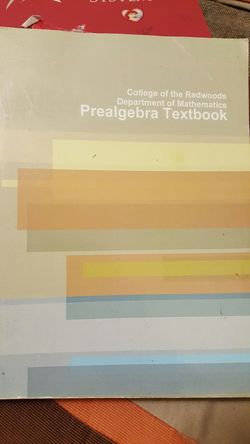 Prealgebra textbook