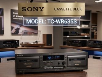 Sony TC-WR635S Dual Cassette Deck - Serviced