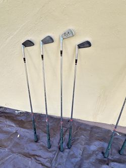 Golf Club Lot – 25 Clubs – Rebel / Lexor / Tourney / Peerless – Mix of Irons, Wedges & Woods