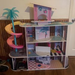 doll House ,lol Dolls Doll House With Slide 