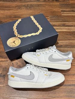 Size 10.5 - Jordan 1 KO x Union LA Low White Neutral Grey