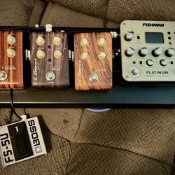 LR Baggs Acoustic Guitar Pedals W/ Fishman Platinum Preamp 