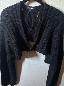 Black Knit Sweater / Bolero