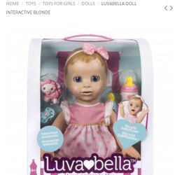 Luvabella doll interactive blonde
 NEW,GREAT CHRISTMAS GIFT