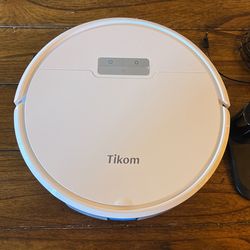 Wi-Fi Robot Vacuum And Mop Combo 2 In 1 Tikom 4500Pa Strong Suction G8000 Rumba