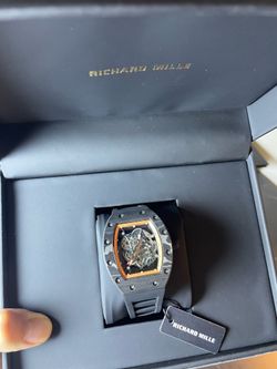 (350$)Richard Mille RM Skeleton Automatic Watch w/ Box & Tag