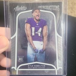 2022 Kyle Hamilton Intorductions Insert Rookie Card