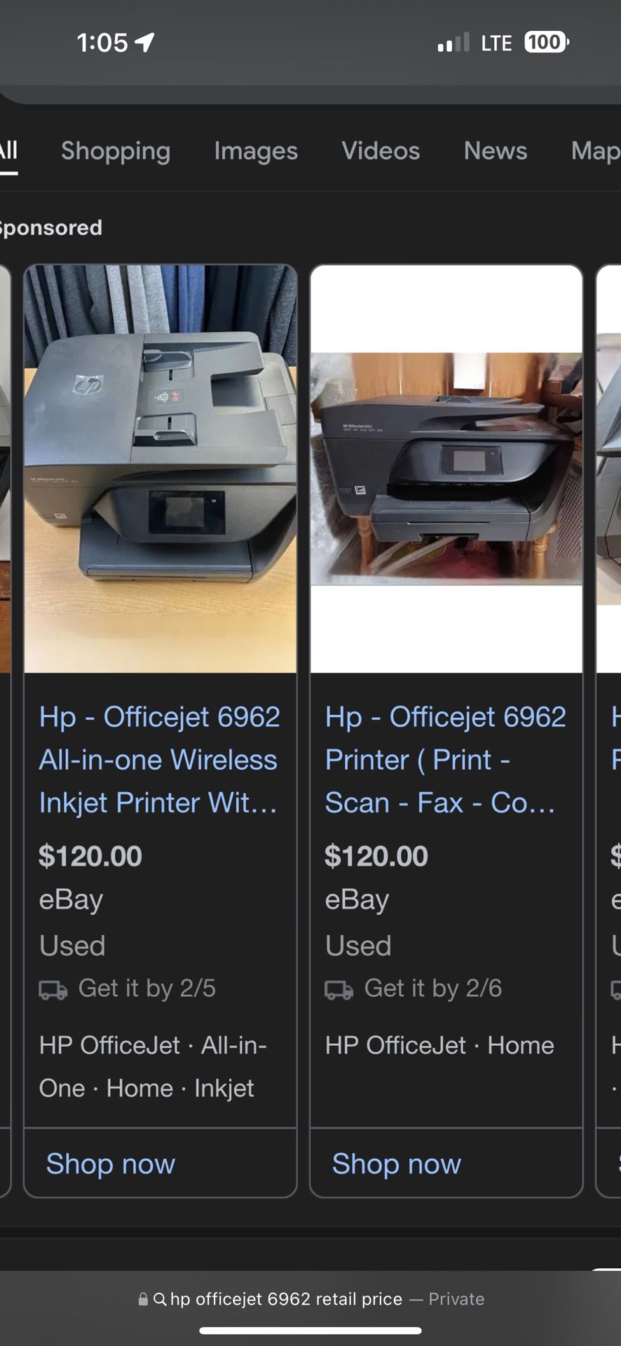 HP Officejet 6962 Printer/fax/scanner