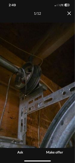 Garage door cables off