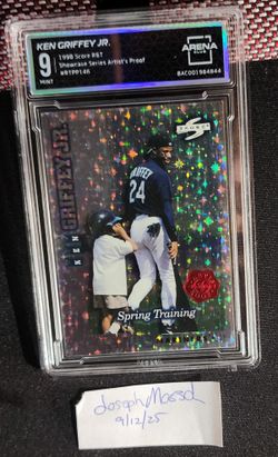 FS/NFT - ARENA CLUB 9 - 1998 KEN GRIFFEY JR MARINERS HOF SCORE ARTIST'S PROOF STARS FOIL  #RTPP146