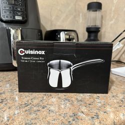 Cuisinox Stainless Steel Turkish Cezve Coffee Pot, 24 oz