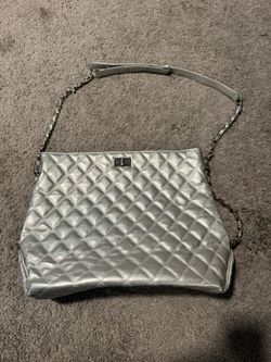 Silver Quilted Women's Bag crossbody shoulder bag 