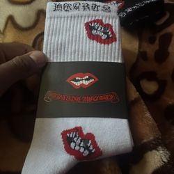 Chrome heart socks