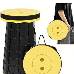 Foldable Backpack Stool Retractable Stool for Adults, Upgraded Collapsible Folding Seat