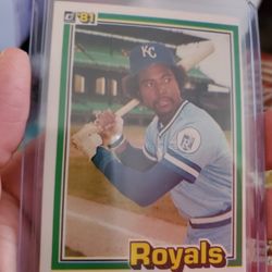Kansas City Royals Frank White Baseball Cards 