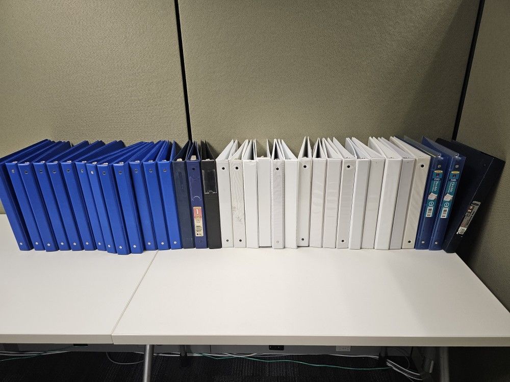 1" Binder @ $1 Each