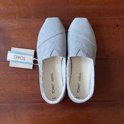 TOMS Women's Alpargata Shoes Gray Color Size 6.5