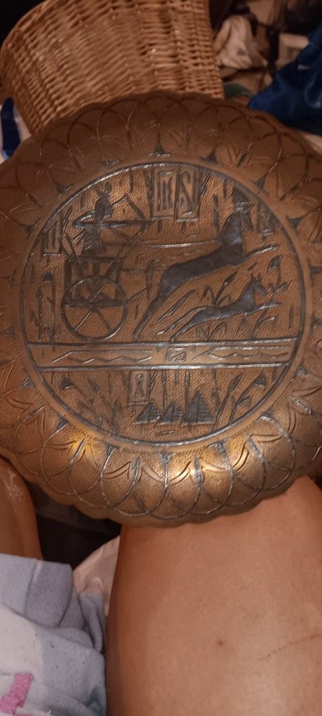 Vintage  Egyptian Style Plate