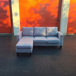 White Small Sectional Couch - Free Delivery