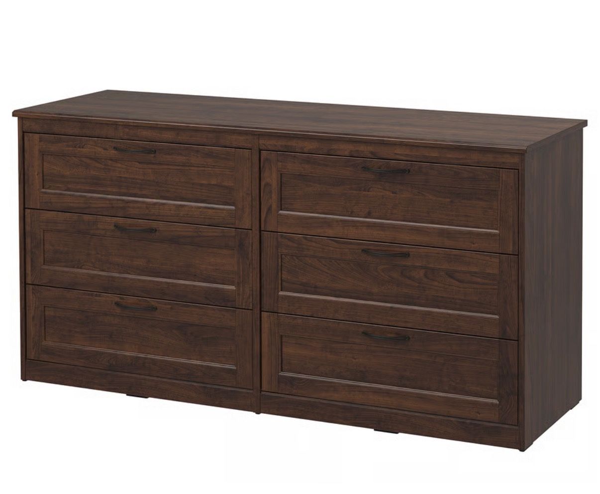IKEA Hemnes Dresser, Brown-Black