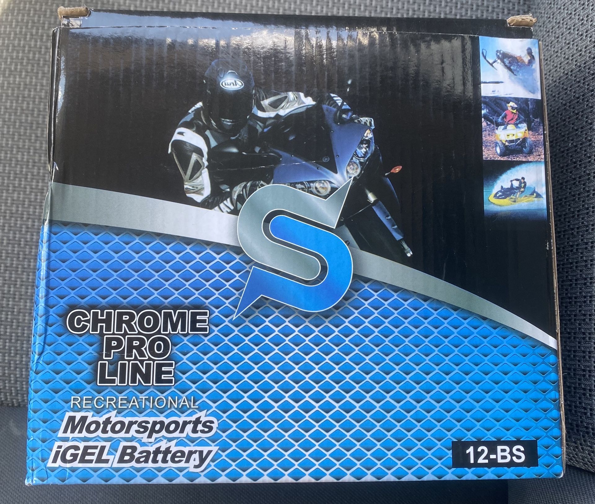 YTX12-BS iGel Battery - High Performance, Maintenance Free, Sealed Motorcycle Battery