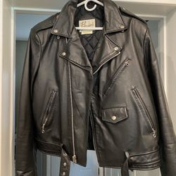 Size 46 Motorcycle Leather Jacket 
